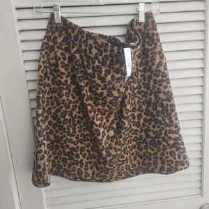 NWT Cato Animal Print A-Line Skirt